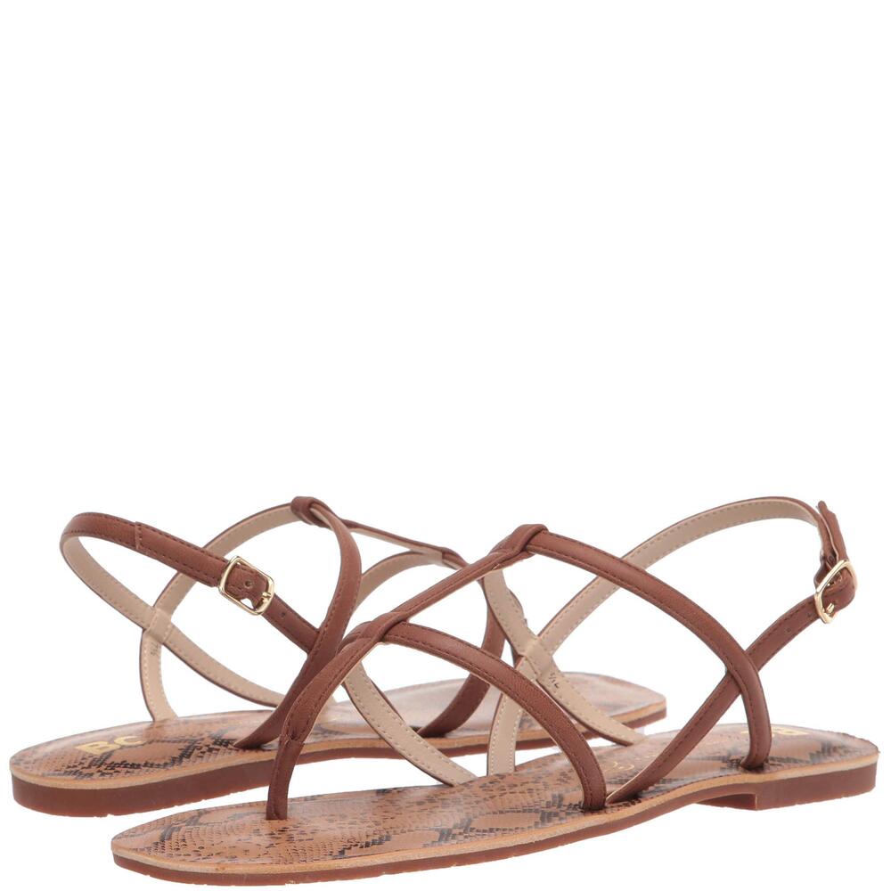 BC Footwear Women's Super Woman Sandal, Cognac, 9.5 M US